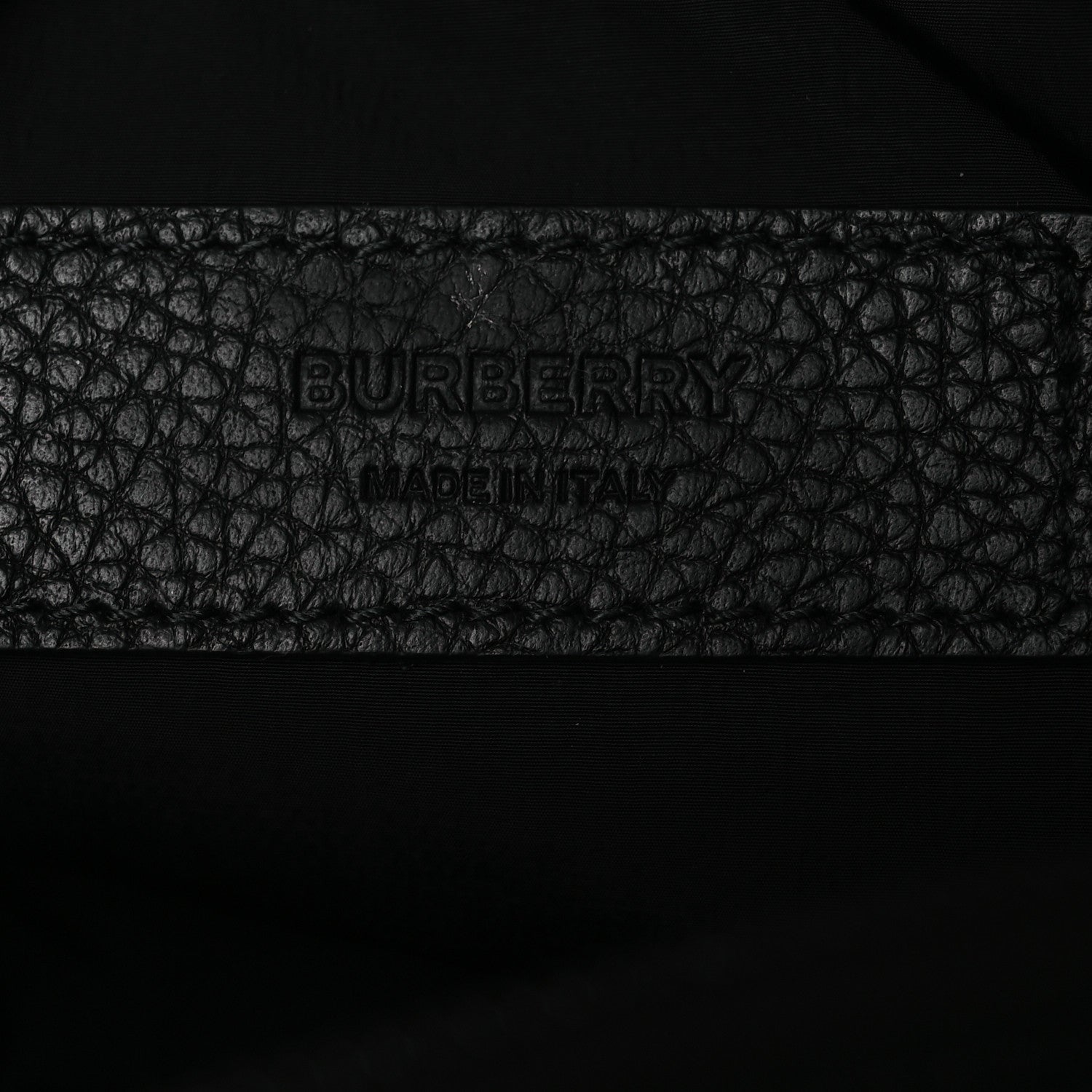 Nylon Jacquard Check Belt Bag Black