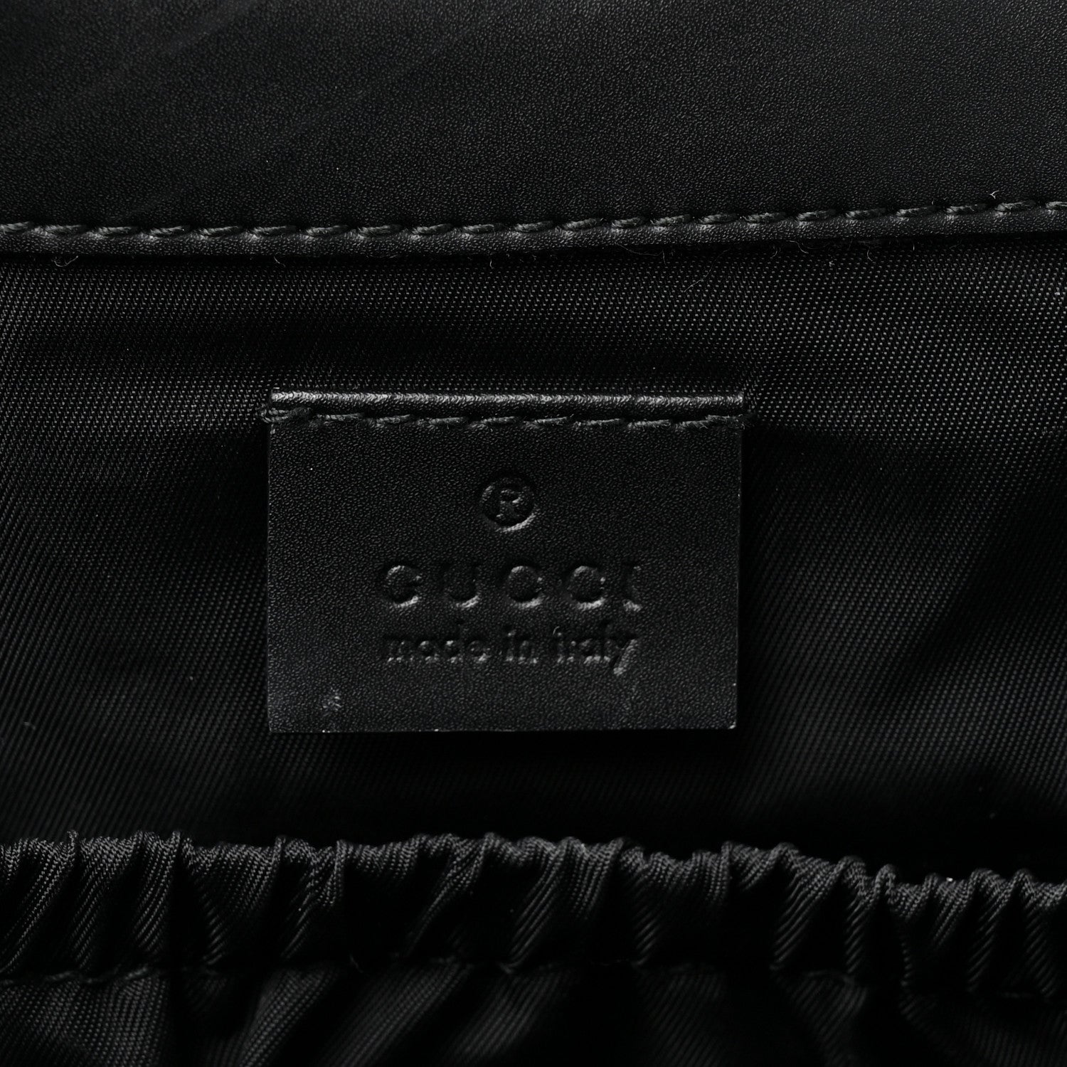 GG Supreme Monogram Web Messenger Diaper Bag Black Grey