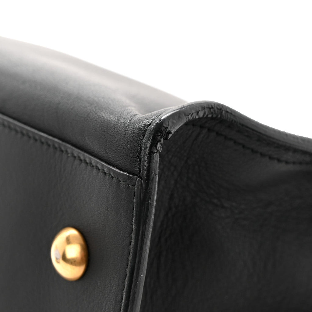 Calfskin Small Classic Y Cabas Black