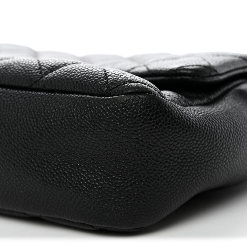 Caviar Quilted Jumbo Easy Flap Black