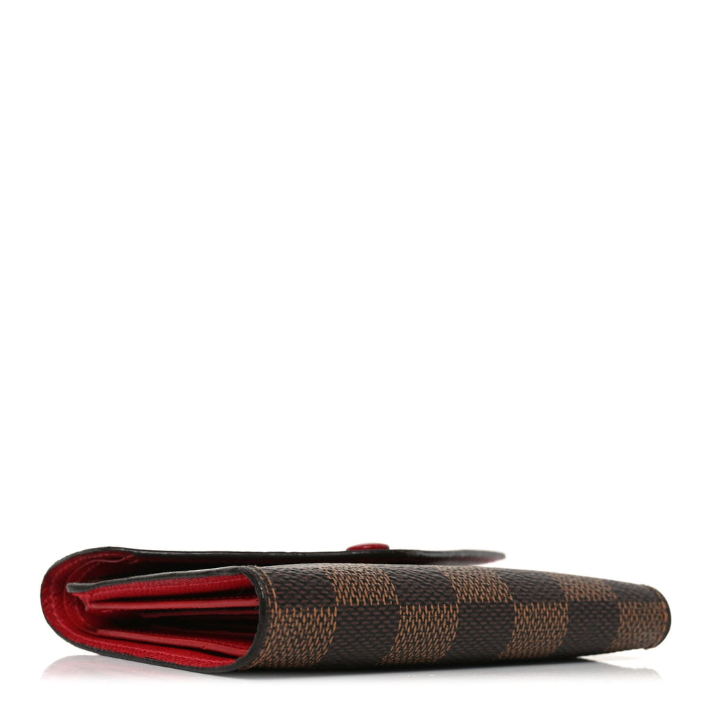 Damier Ebene Victorine Wallet Red