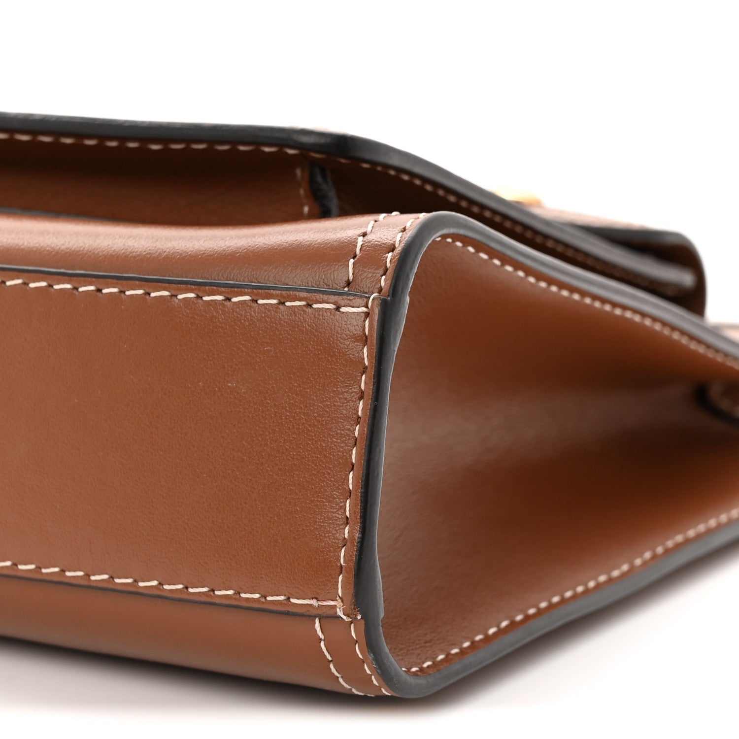 Smooth Calfskin Mini Pocket Bag Malt Brown