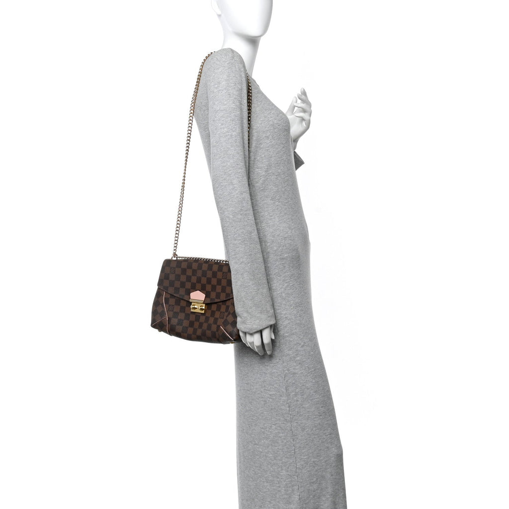 Damier Ebene Caissa Clutch Rose Ballerine