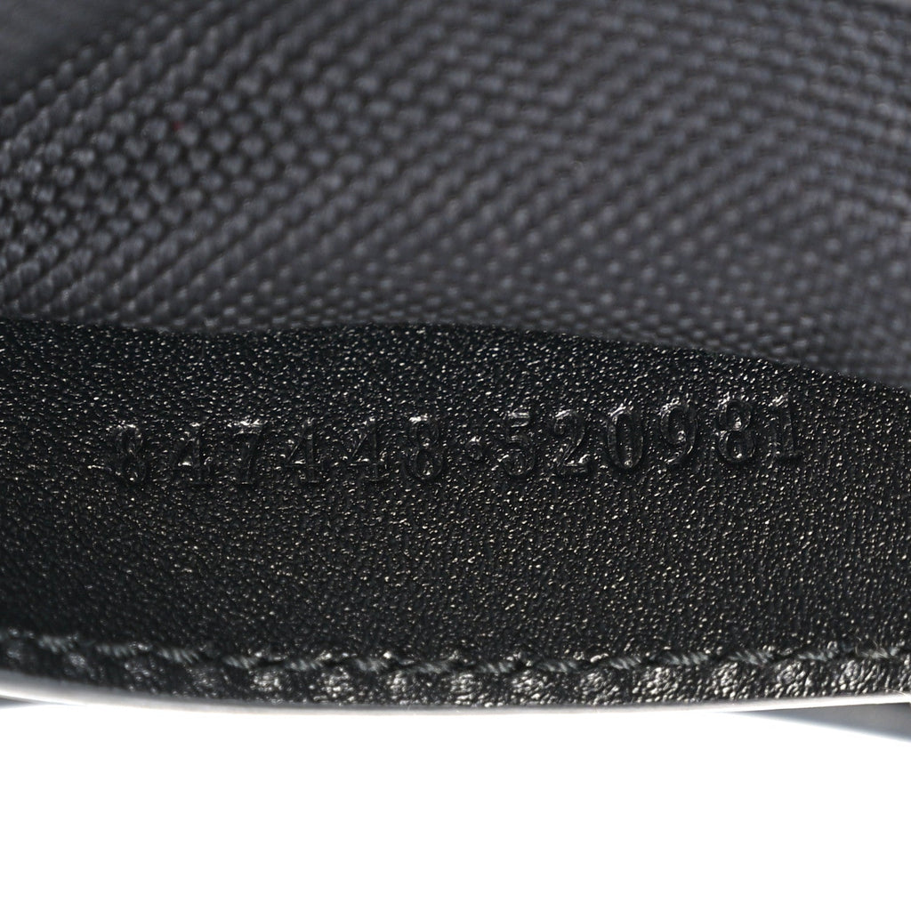 GG Calfskin Embossed Emblem Arabella Bag Black