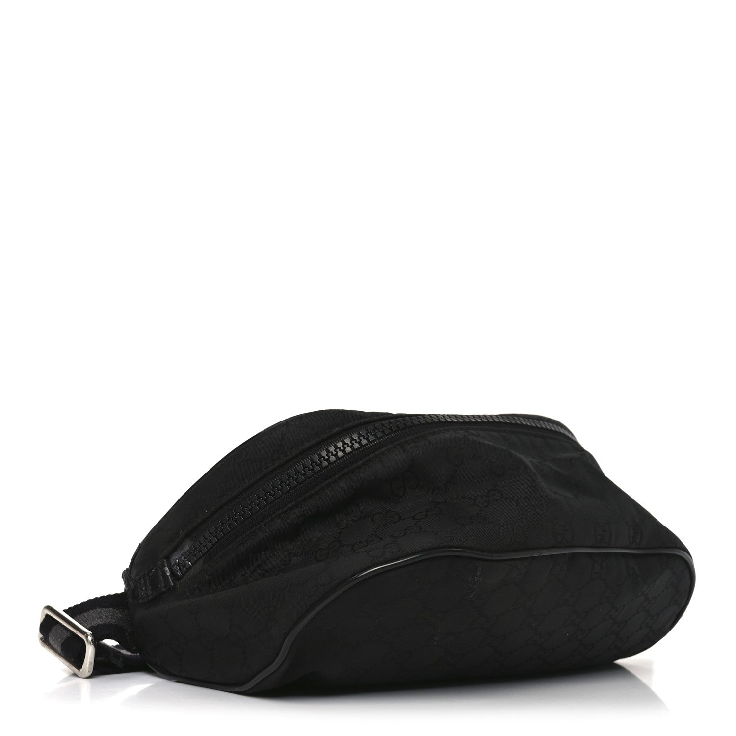 Nylon Monogram Fanny Pack Belt Bag Black
