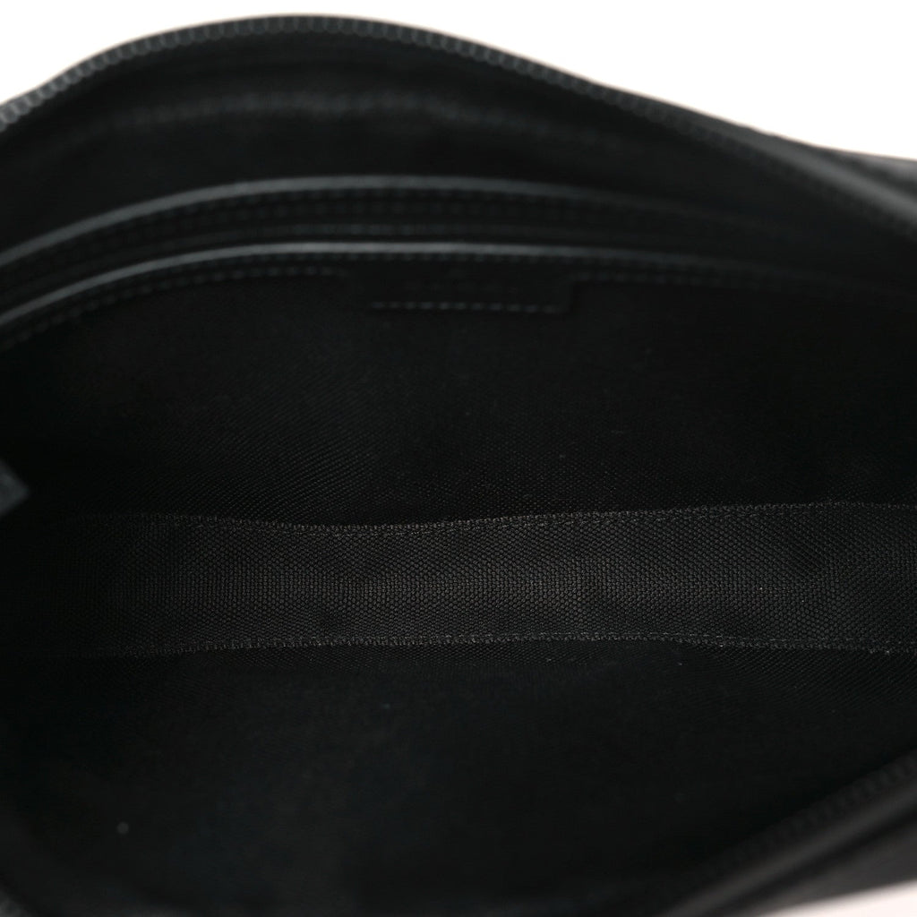 Rubber Effect Monogram GG Crossbody Bag Black