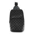 Damier Graphite Avenue Sling Bag Onyx Silver