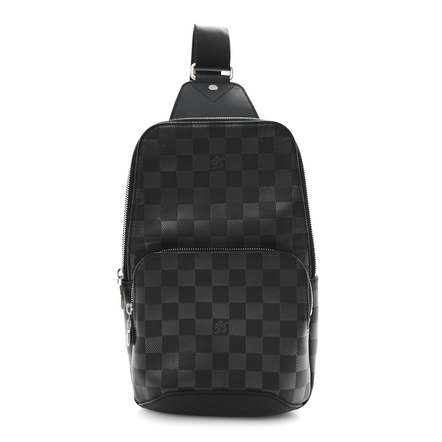 Damier Graphite Avenue Sling Bag Onyx Silver