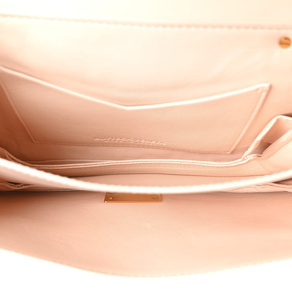 Calfskin Mount Envelope Bag Melon Washed