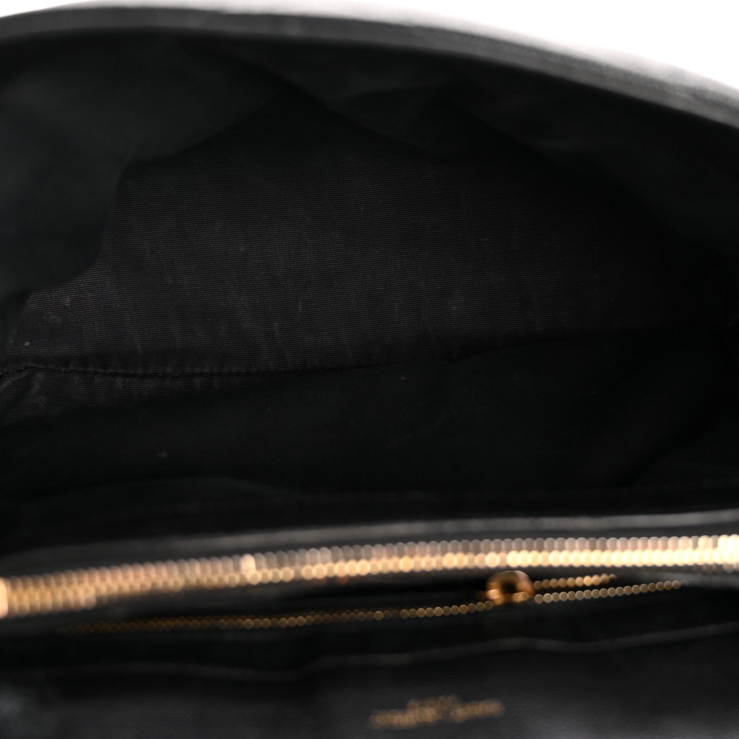 Grain de Poudre Calfskin Y Quilted Monogram Medium Loulou Chain Satchel Black