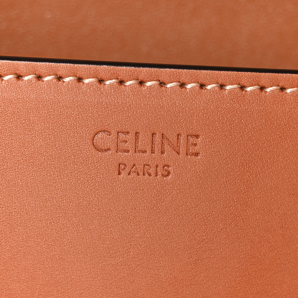 Natural Calfskin Triomphe Shoulder Bag Tan