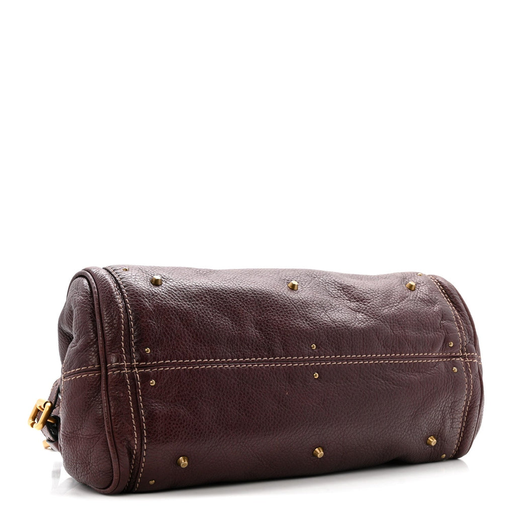 Calfskin Medium Paddington Satchel Chocolate
