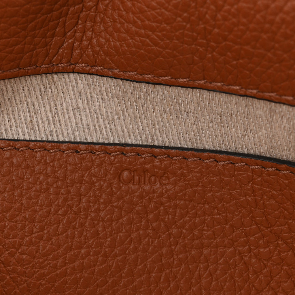 Calfskin Medium Marcie Round Crossbody Bag Tan
