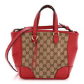 Monogram Small Bree Tote Red