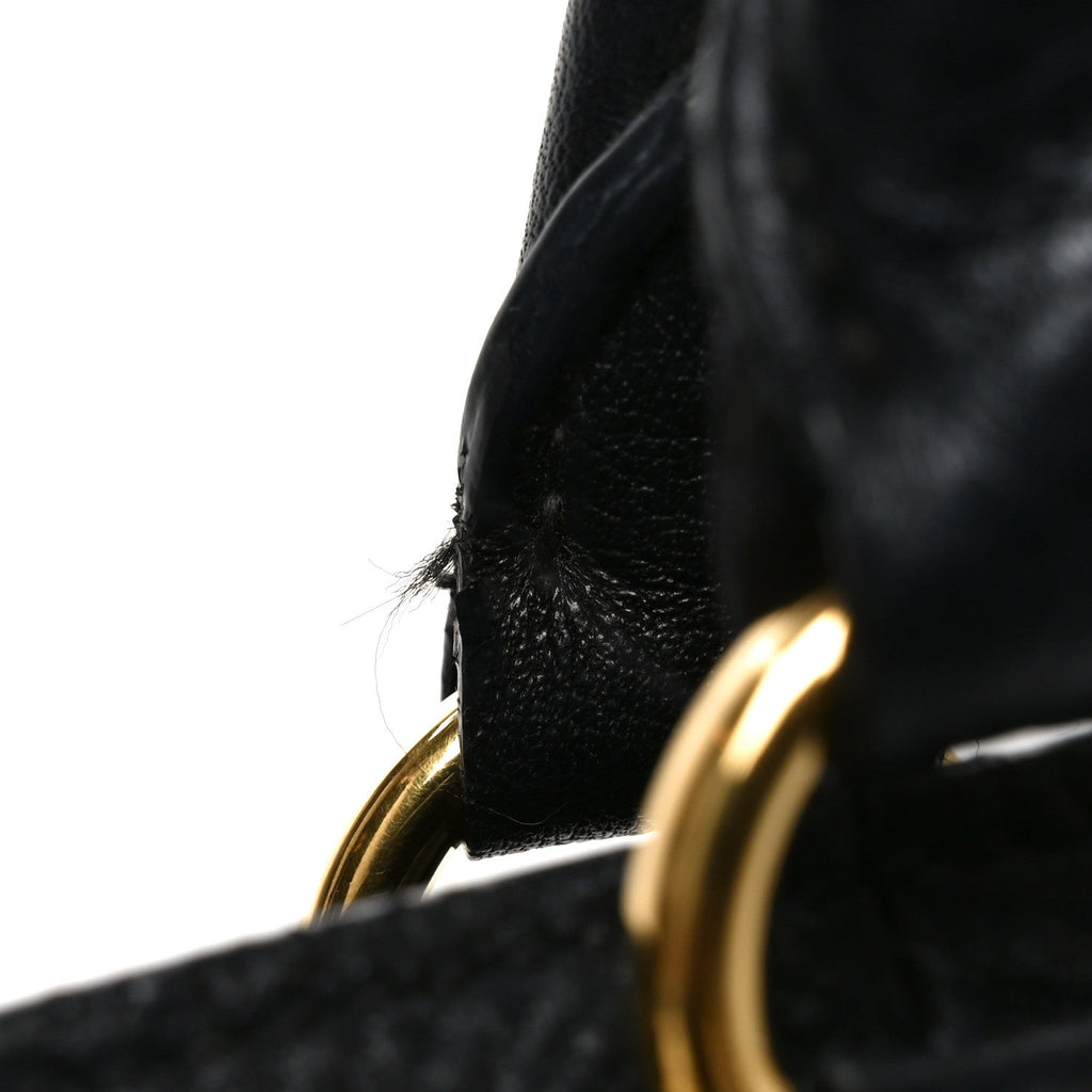 Vitello Daino Tote Black