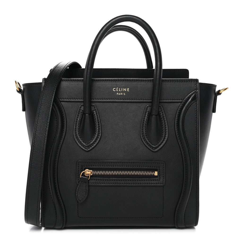 Smooth Calfskin Nano Luggage Black