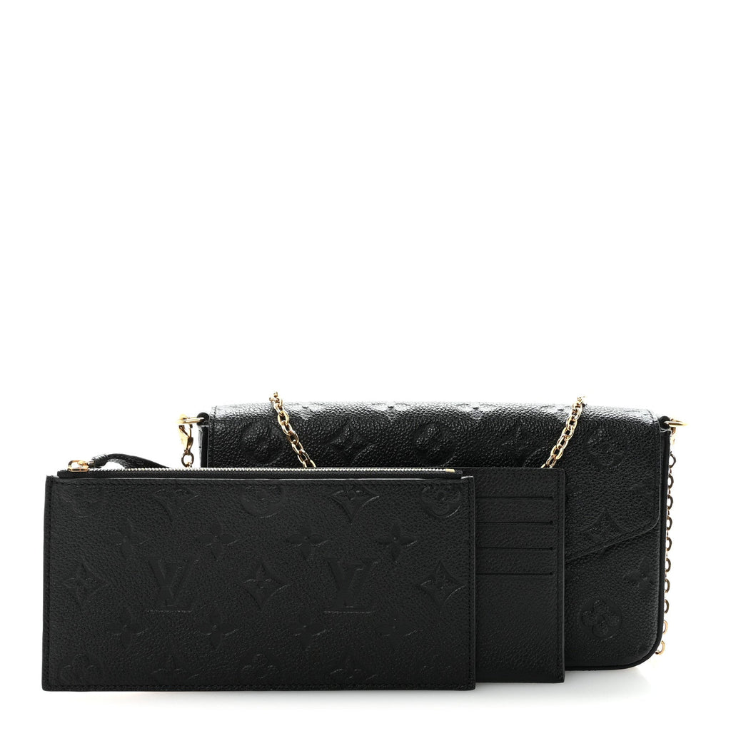 Empreinte Pochette Felicie Chain Wallet Black