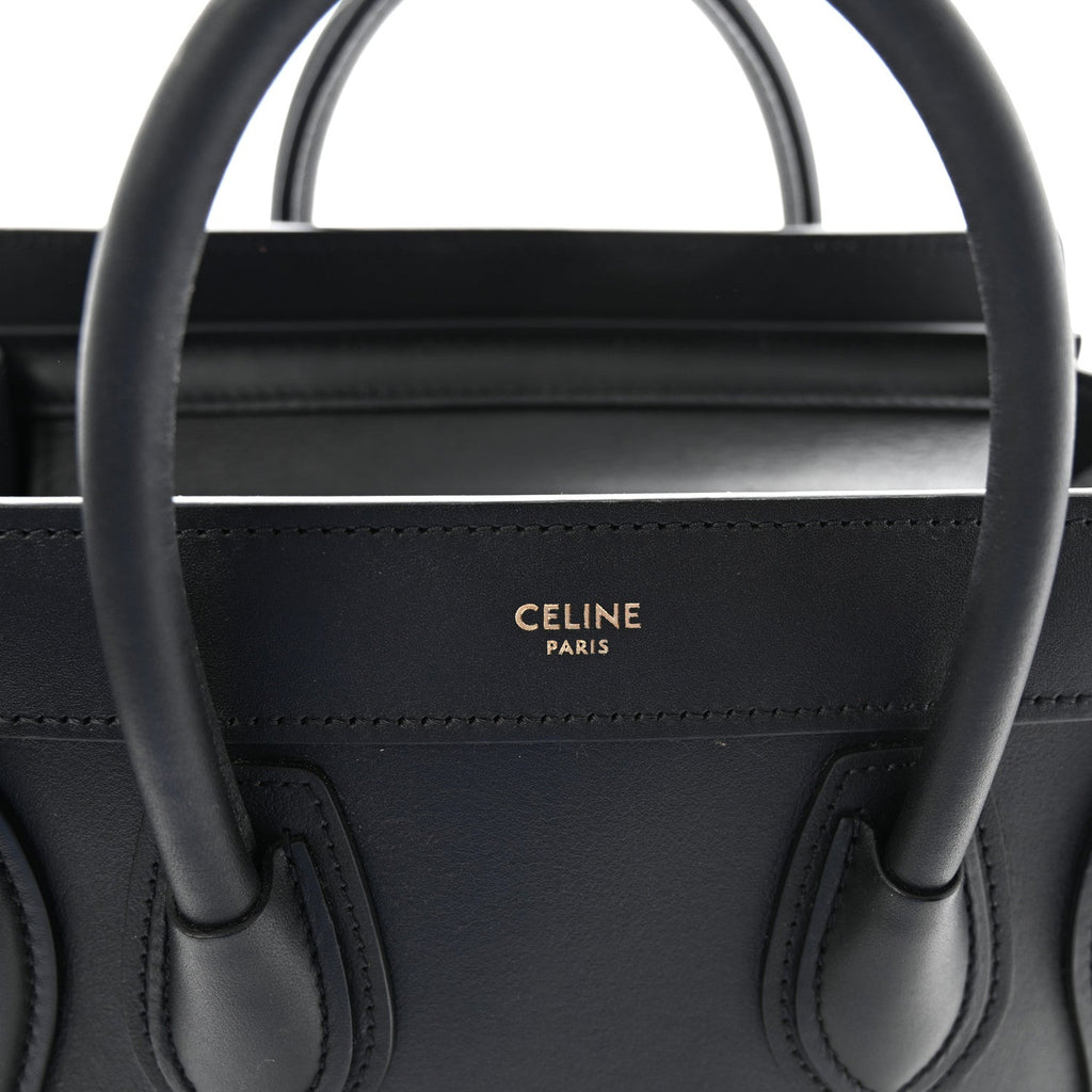 Smooth Calfskin Nano Luggage Black