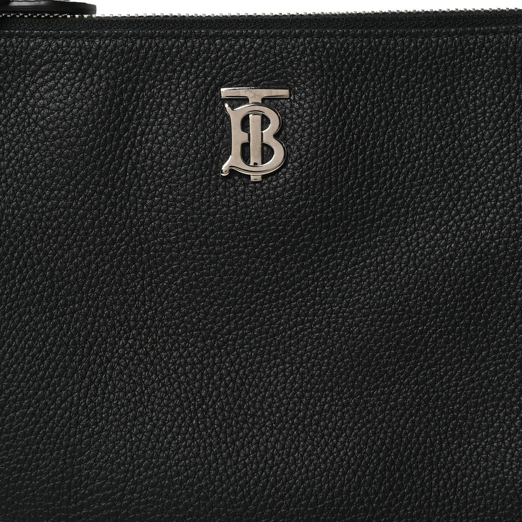 Grained Calfskin Peyton TB Crossbody Bag Black
