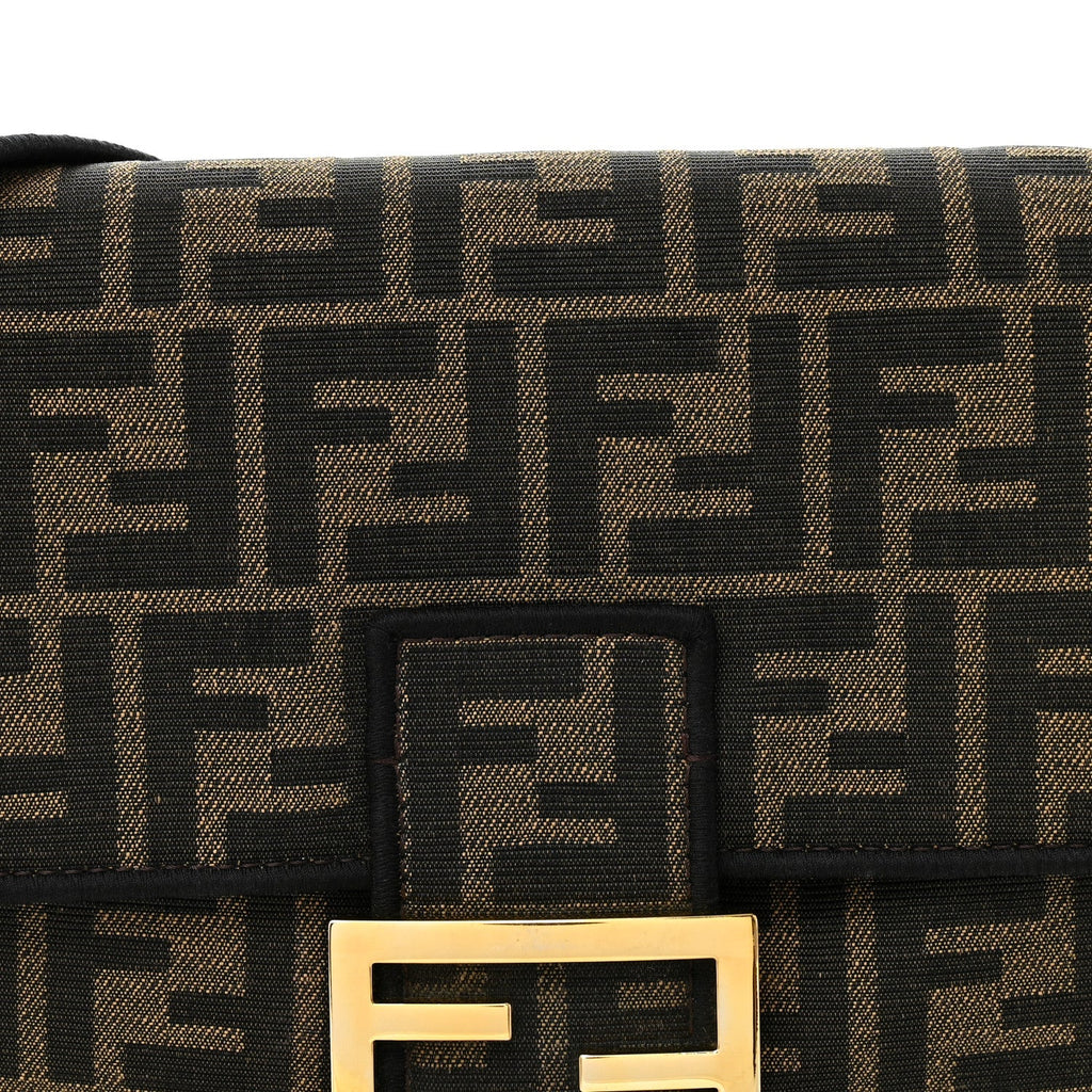 Fabric Jacquard FF 1974 Medium Baguette Tobacco Moro Black