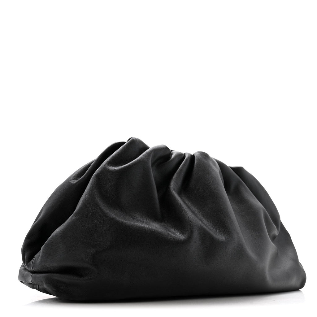 Smooth Butter Calf The Pouch Oversized Clutch Black