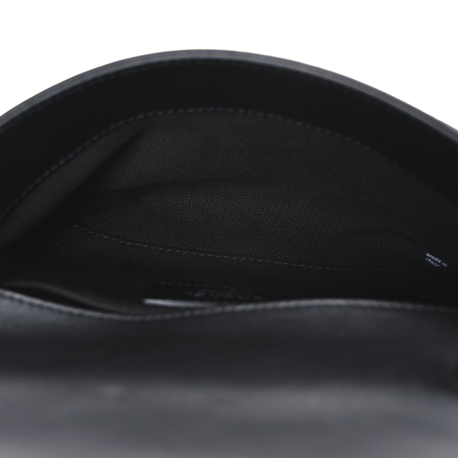Calfskin Quilted CC Uniform Flap Belt Bag Black