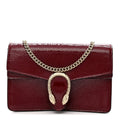 Crinkled Patent Mini Dionysus Shoulder Bag Rosso Ancora Red