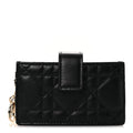 Lambskin Cannage Lady Dior Jasmine 5-Gusset  Holder Black