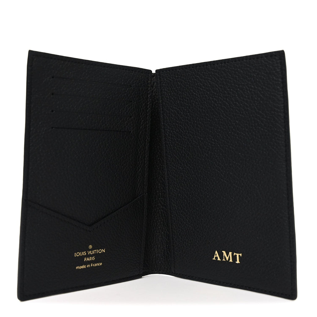 Empreinte Monogram Passport Cover Black