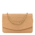 Caviar Timeless CC Wallet on Chain WOC Beige
