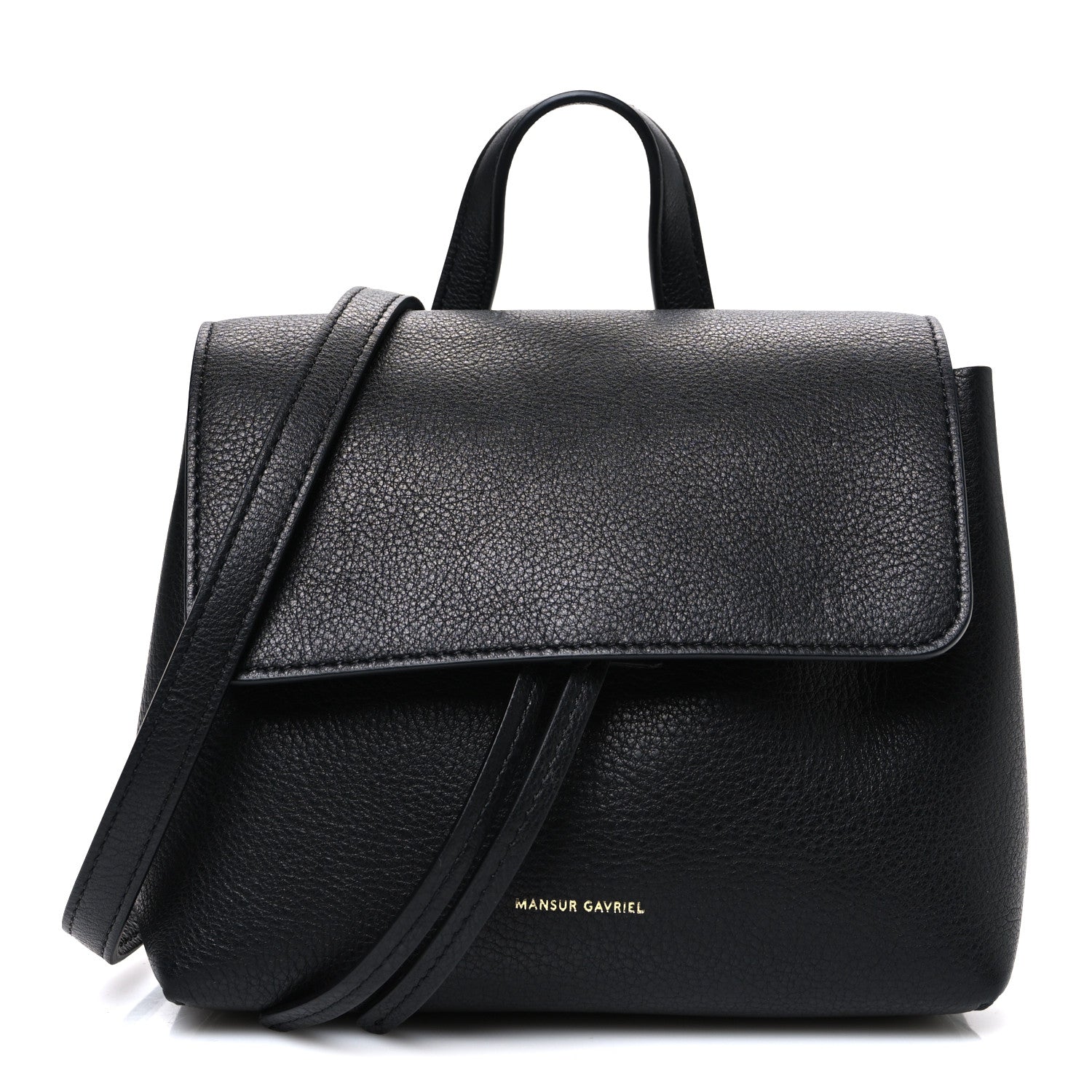 Calfskin Mini Lady Bag Black Flamma