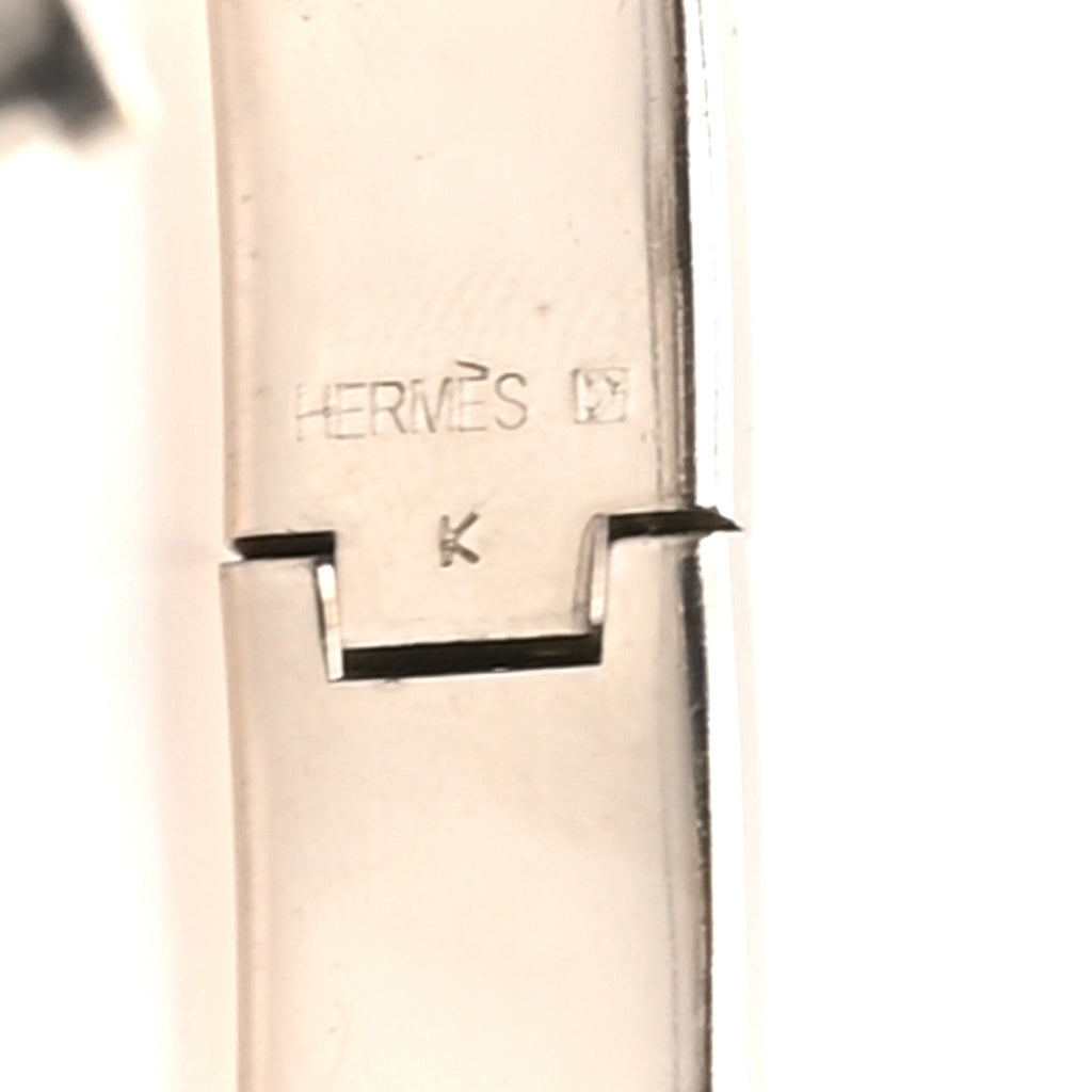 Enamel Narrow Clic Clac H Bracelet PM Vert Prairie