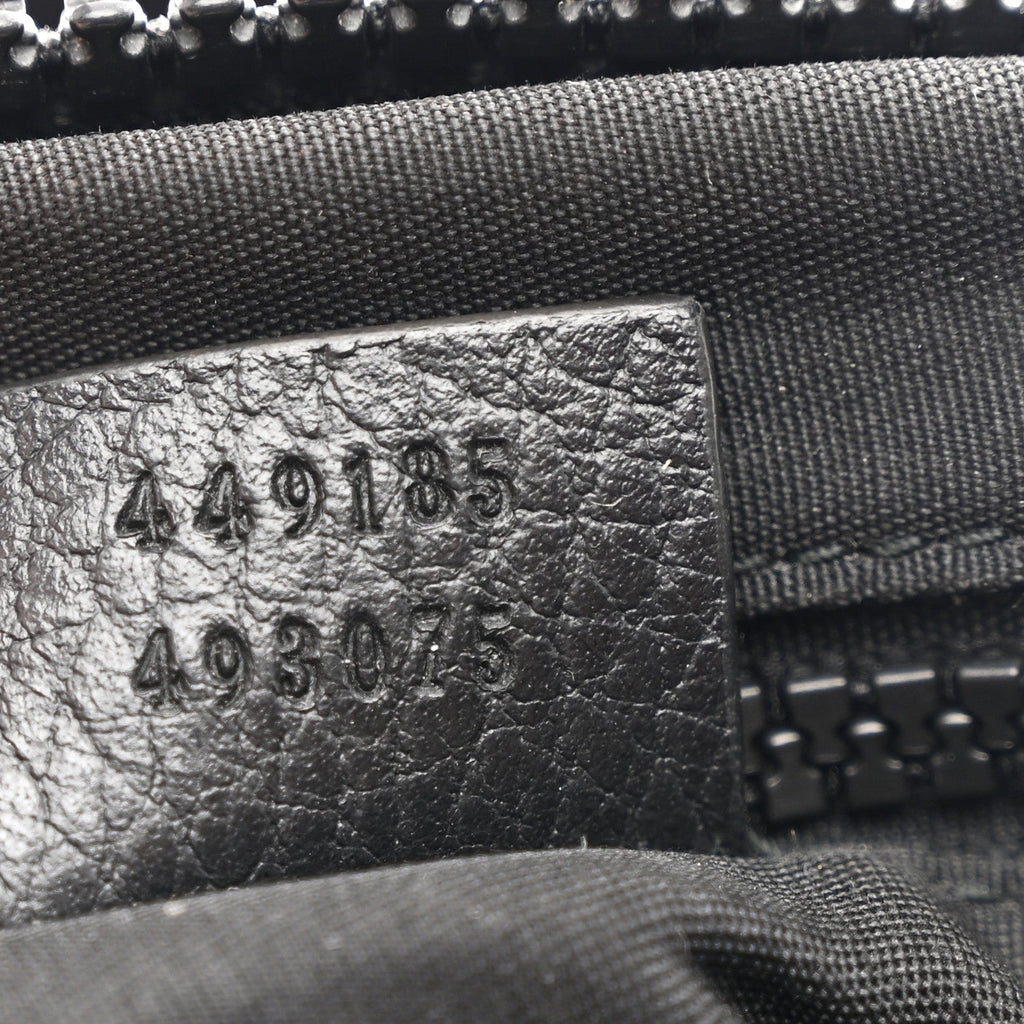 Nylon Monogram Medium Flat Messenger Bag Black