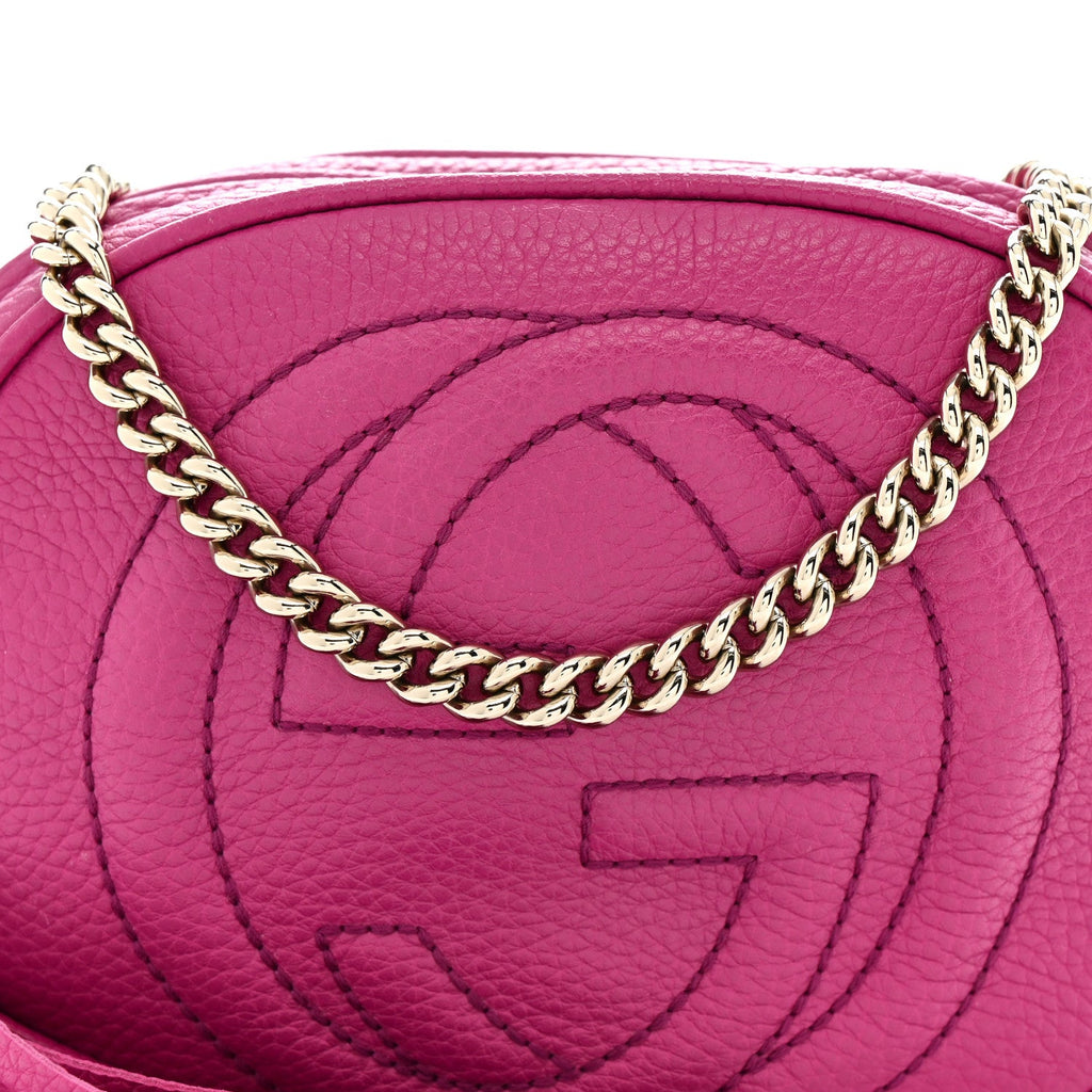 Cellarius Calfskin Mini Soho Chain Bag Bright Bouganville