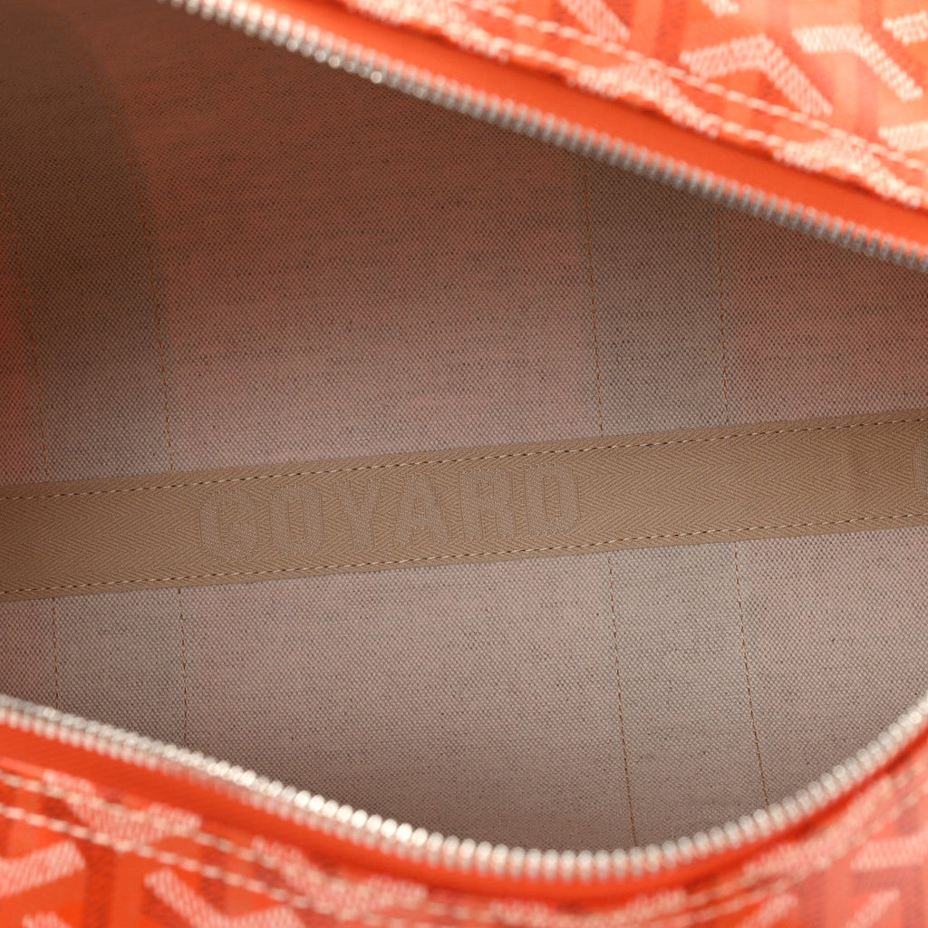 Goyardine Barrel 40 Sports Bag Orange