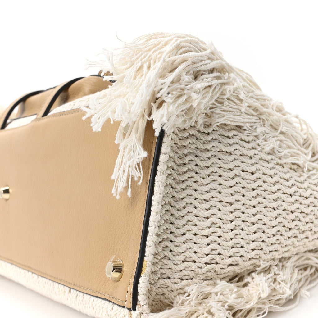 Cotton Calfskin Medium Edith Day Bag Soft Tan
