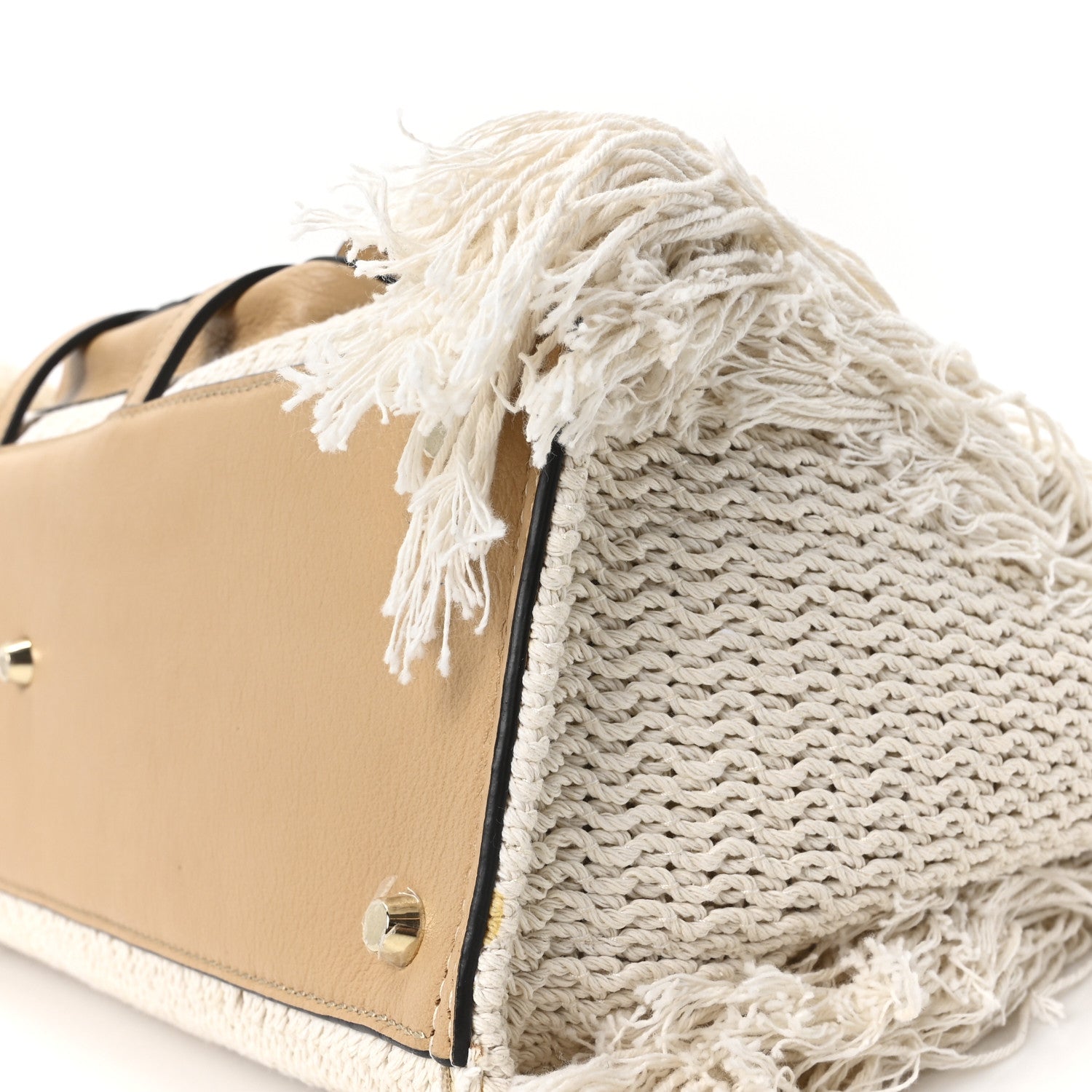 Cotton Calfskin Medium Edith Day Bag Soft Tan