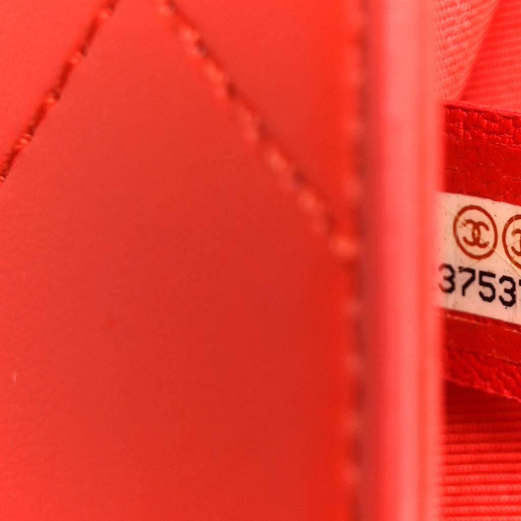 Calfskin Stitched Small Ring My Bag Flap Crossbody Red