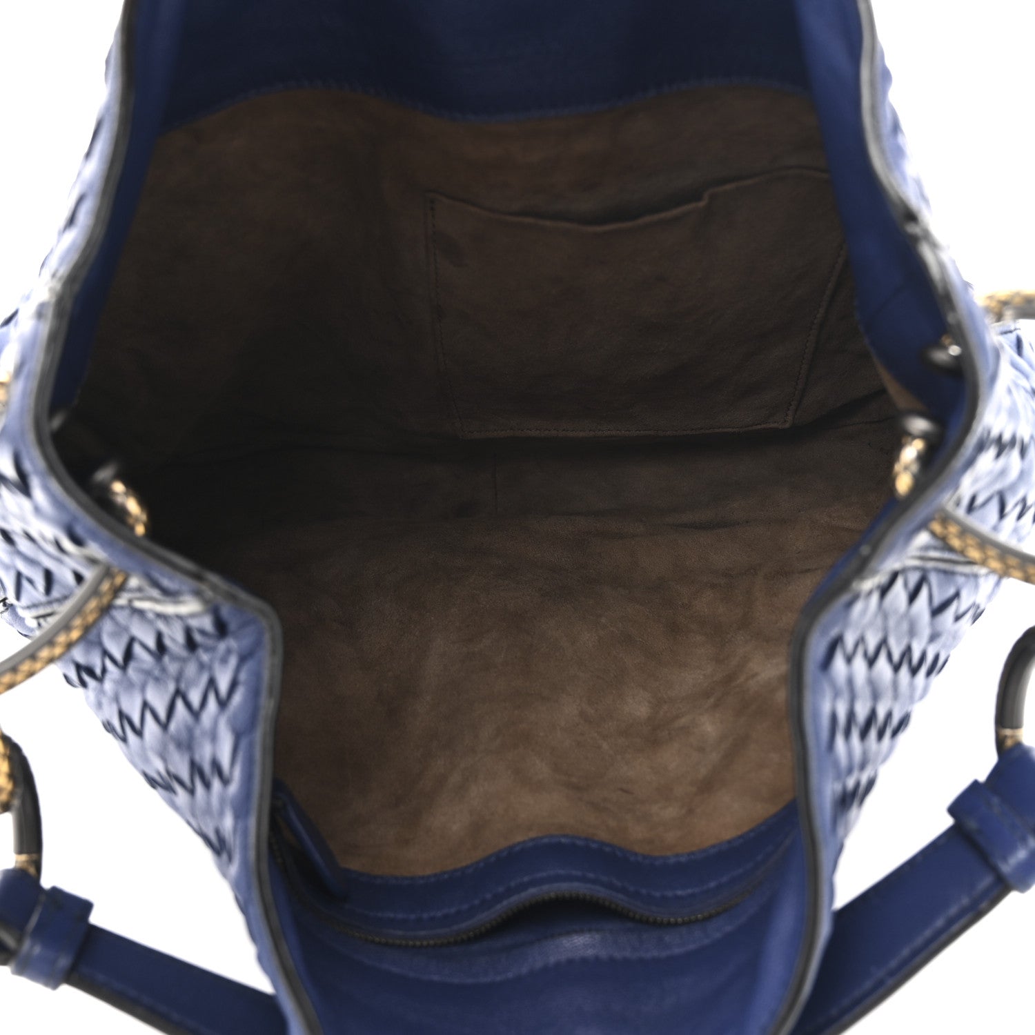 Nappa Intrecciato Small Loop Blue