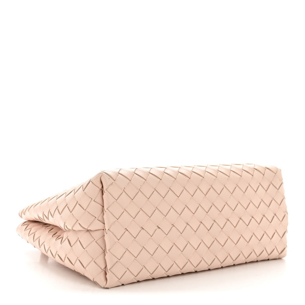 Nappa Intrecciato Medium Andiamo Shoulder Bag Lotus