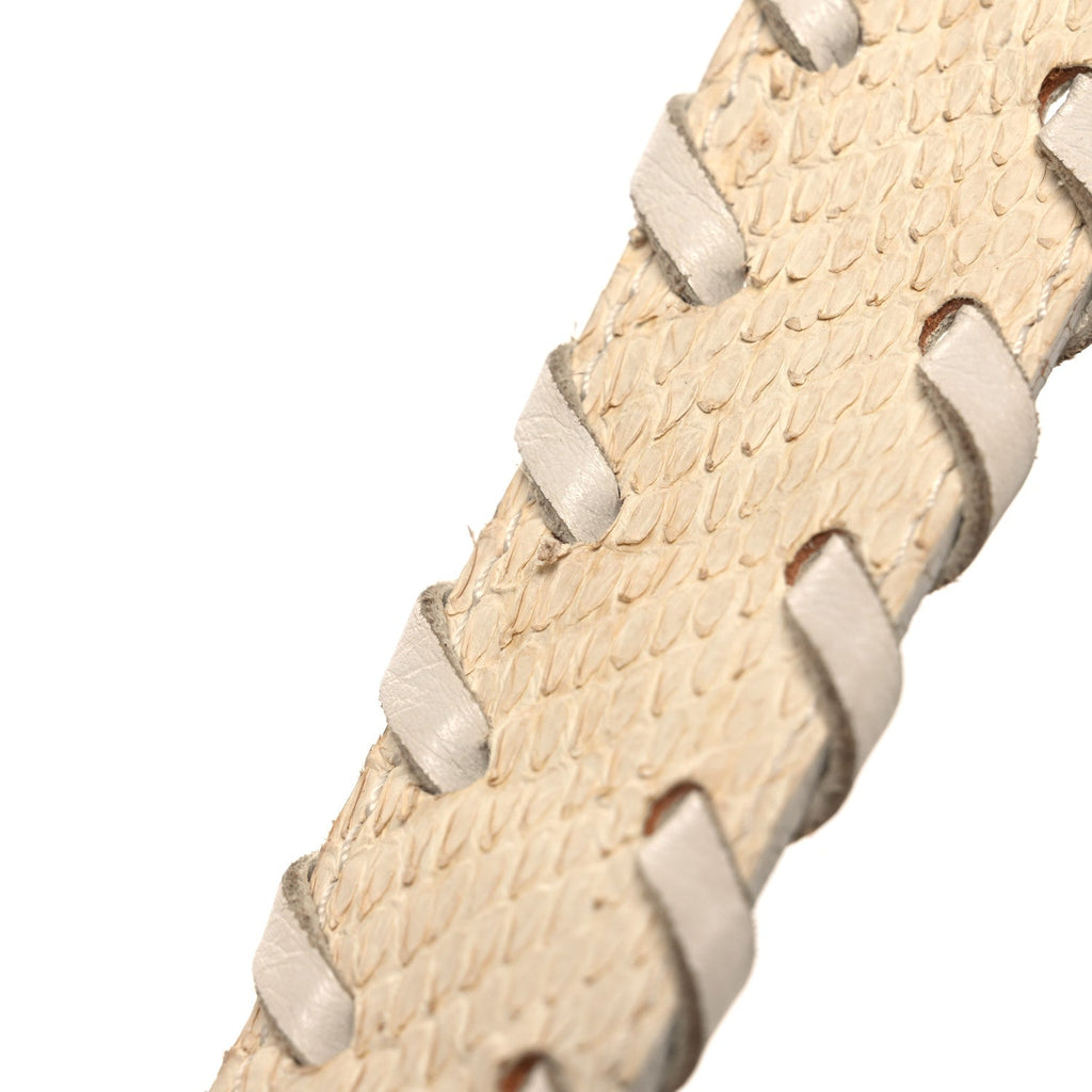 Snakeskin Silverado Mini Bag Ivory