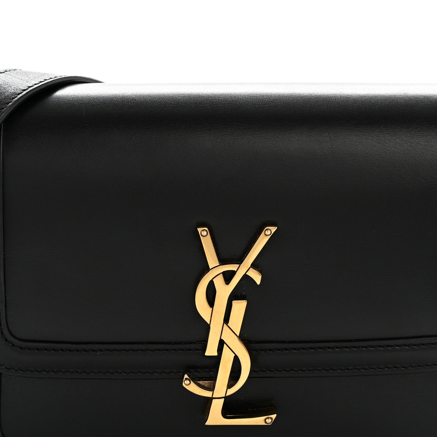 Smooth Calfskin Small Solferino Satchel Black