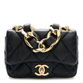 Lambskin Quilted Mini CC Funky Town Flap Black