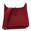 Taurillon Clemence EVELYNE III PM Rouge Grenat