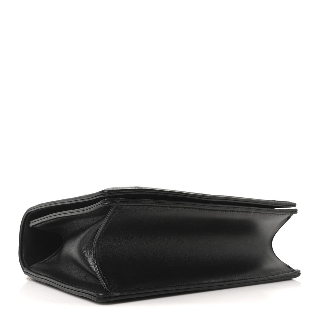 Lambskin Medium Diorama Flap Bag Black