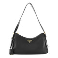 Soft Calfskin Medium Aimee Shoulder Bag Black