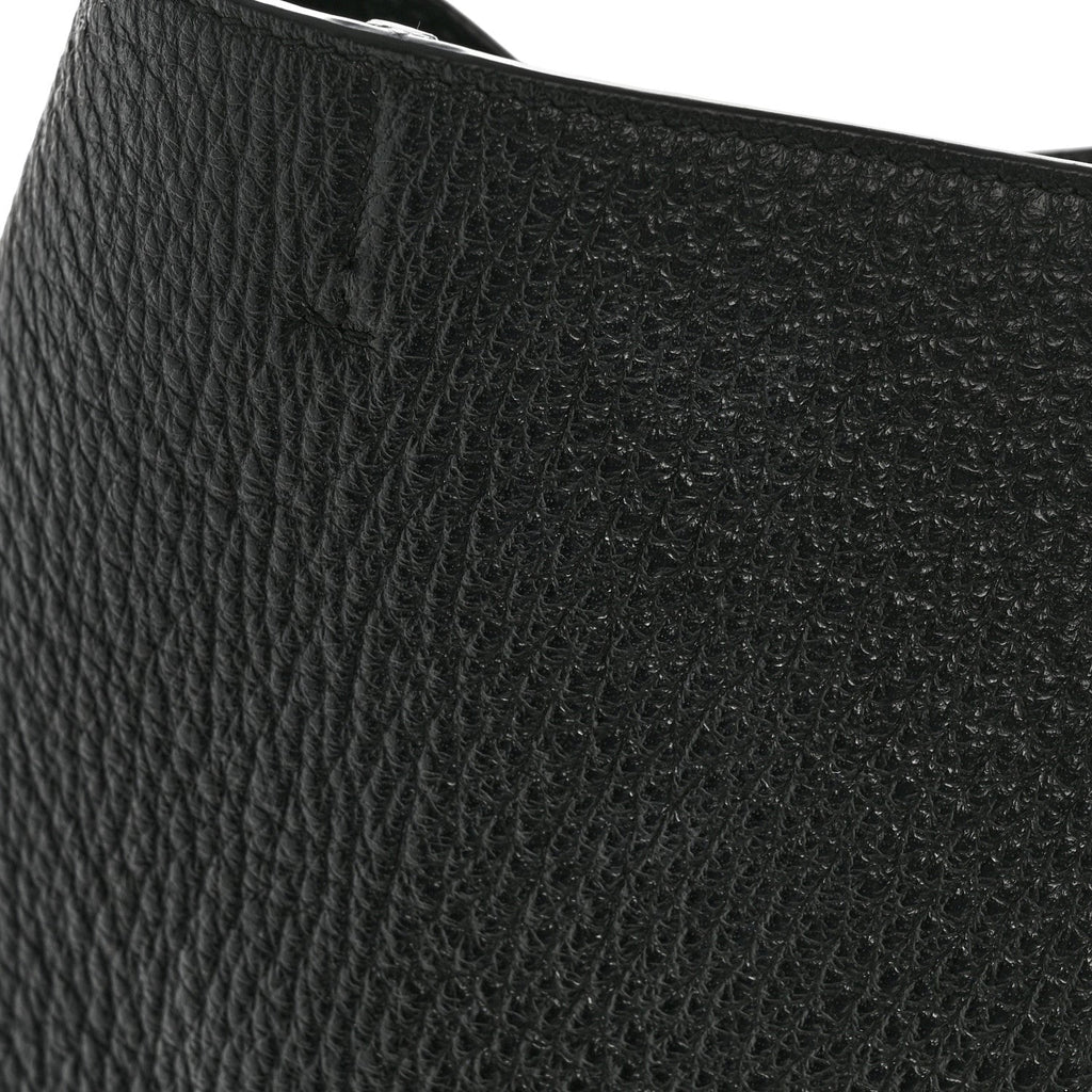 Grained Deerskin Bea Tote Black