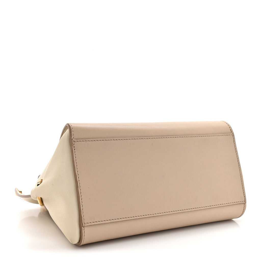 Calfskin Sofia Shoulder Bag Beige Multicolor