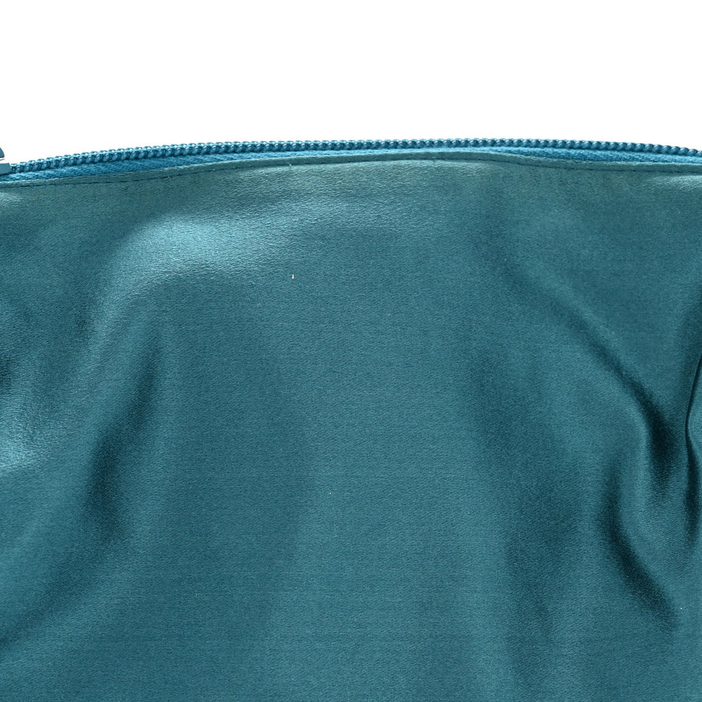 Satin Soft Evening Bag Turchese