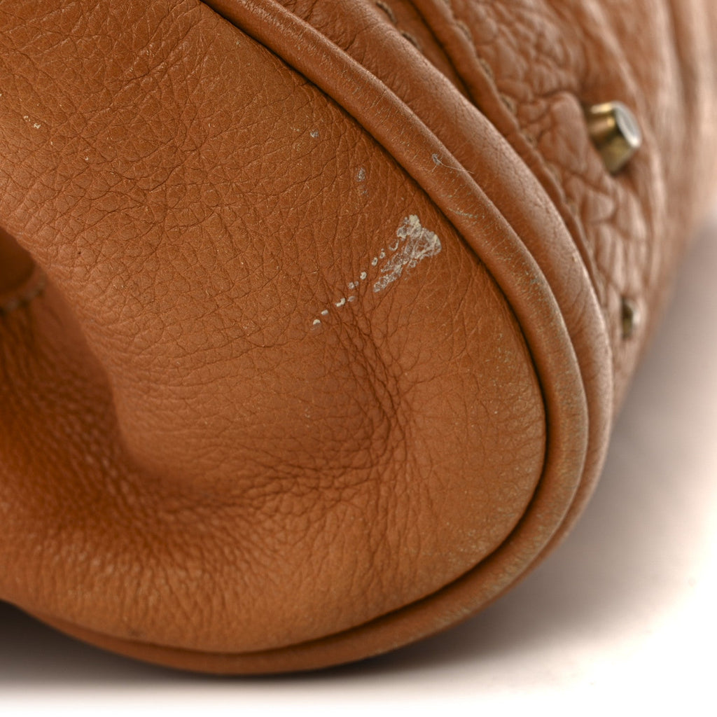 Calfskin Medium Paddington Satchel Tan